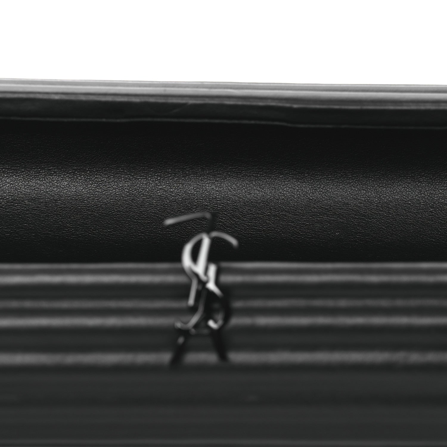 Saint Laurent Calfskin Opyum Clutch Black 5 of 11