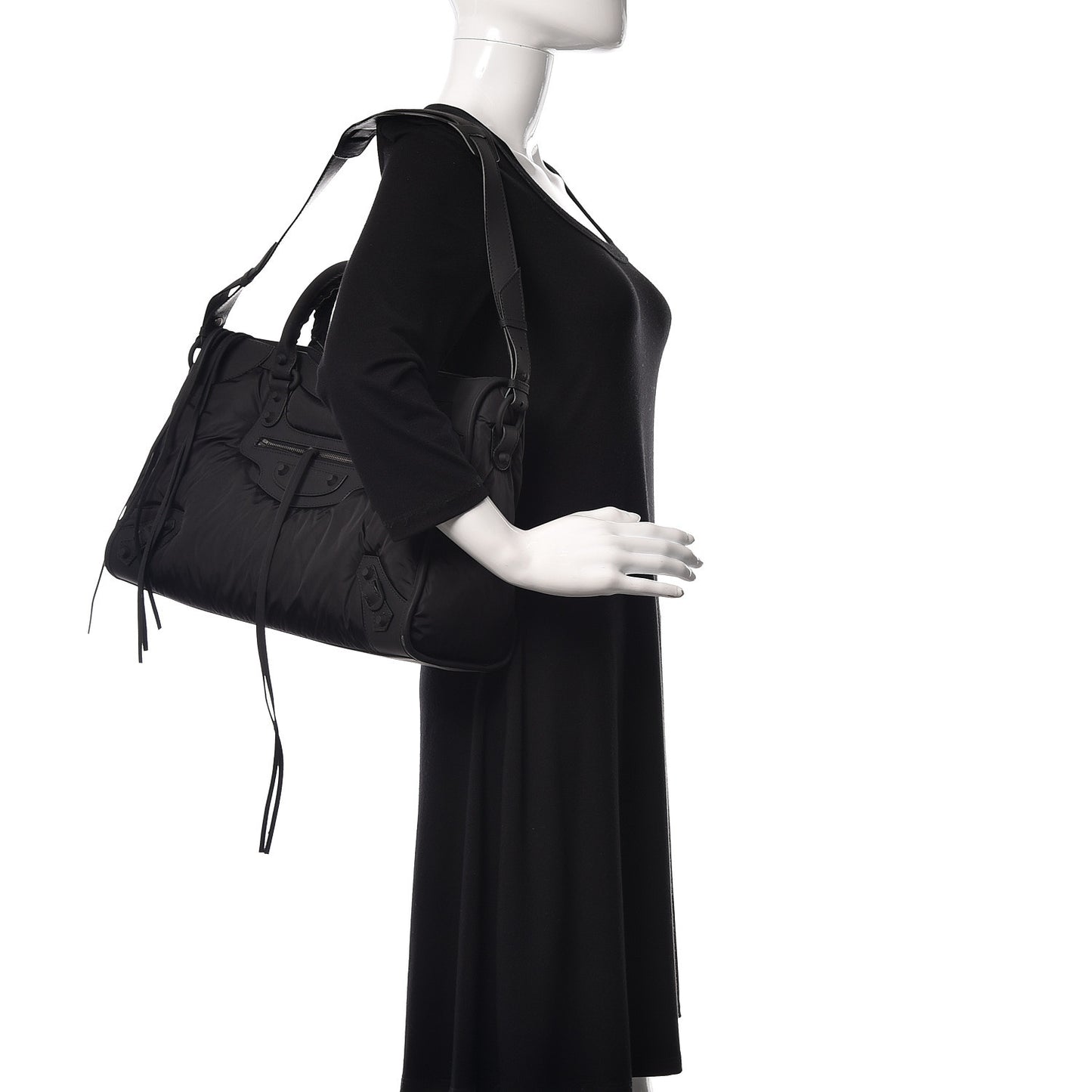 Nylon Agneau Classic Hardware City Black