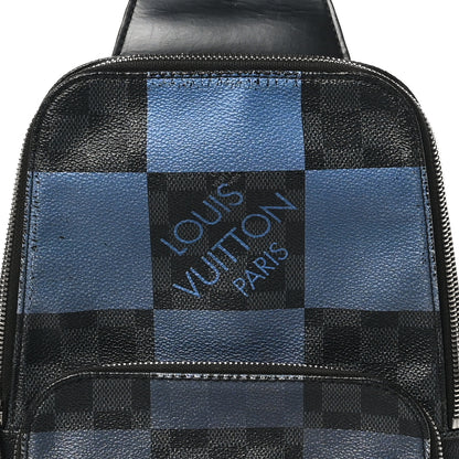 Louis Vuitton Damier Graphite Giant Avenue Sling Backpack Blue 7 of 10