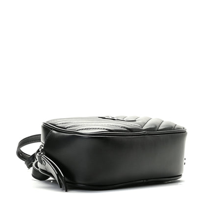 Saint Laurent Calfskin Matelasse Monogram Lou Belt Bag Black 4 of 10