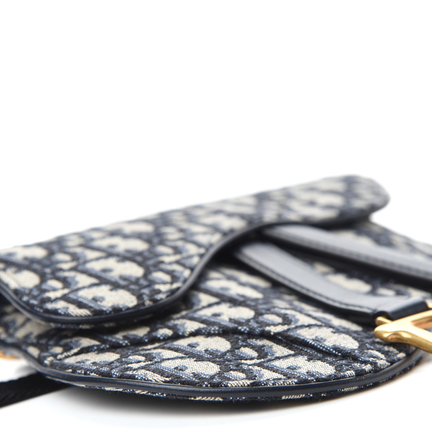 Oblique Saddle Belt Bag Blue
