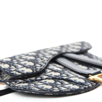 Christian Dior Oblique Saddle Belt Bag Blue 6 of 9