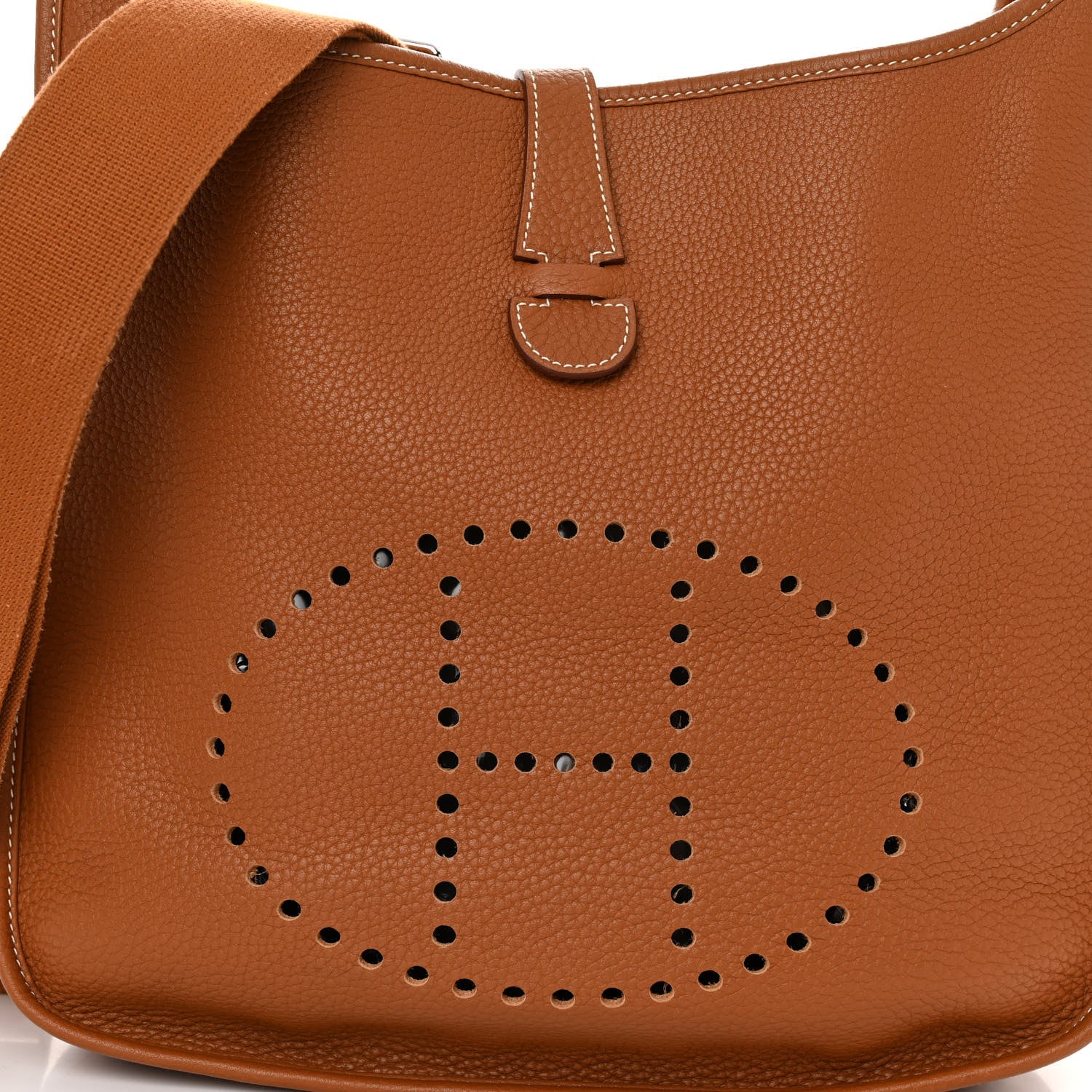 Hermes Taurillon Clemence Evelyne III PM Gold 7 of 9