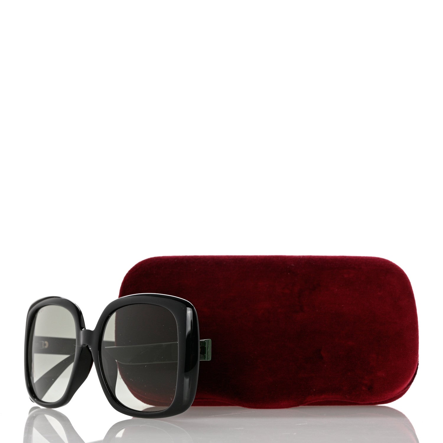 Gucci Acetate Oversized Square GG Web Sunglasses GG0714SA Black 8 of 8