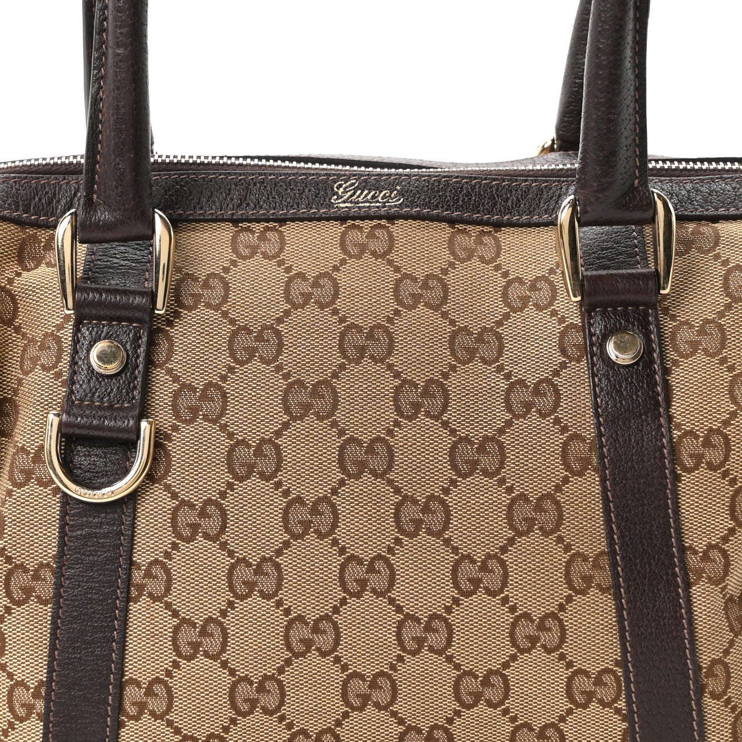 Gucci Monogram Small Abbey Boston Brown 8 of 11