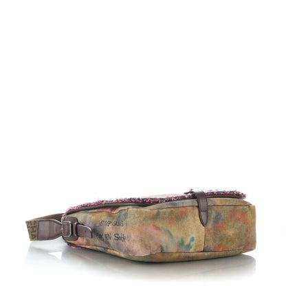 Chanel Washed Toile Graffiti On The Pavements Messenger Khaki Multicolor 4 of 7