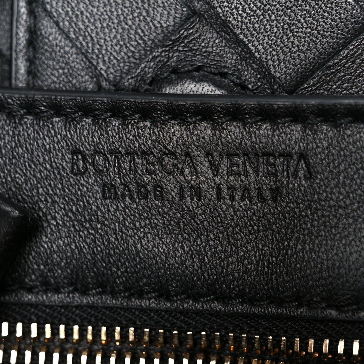 Nappa Intrecciato Small Andiamo Shoulder Bag Black