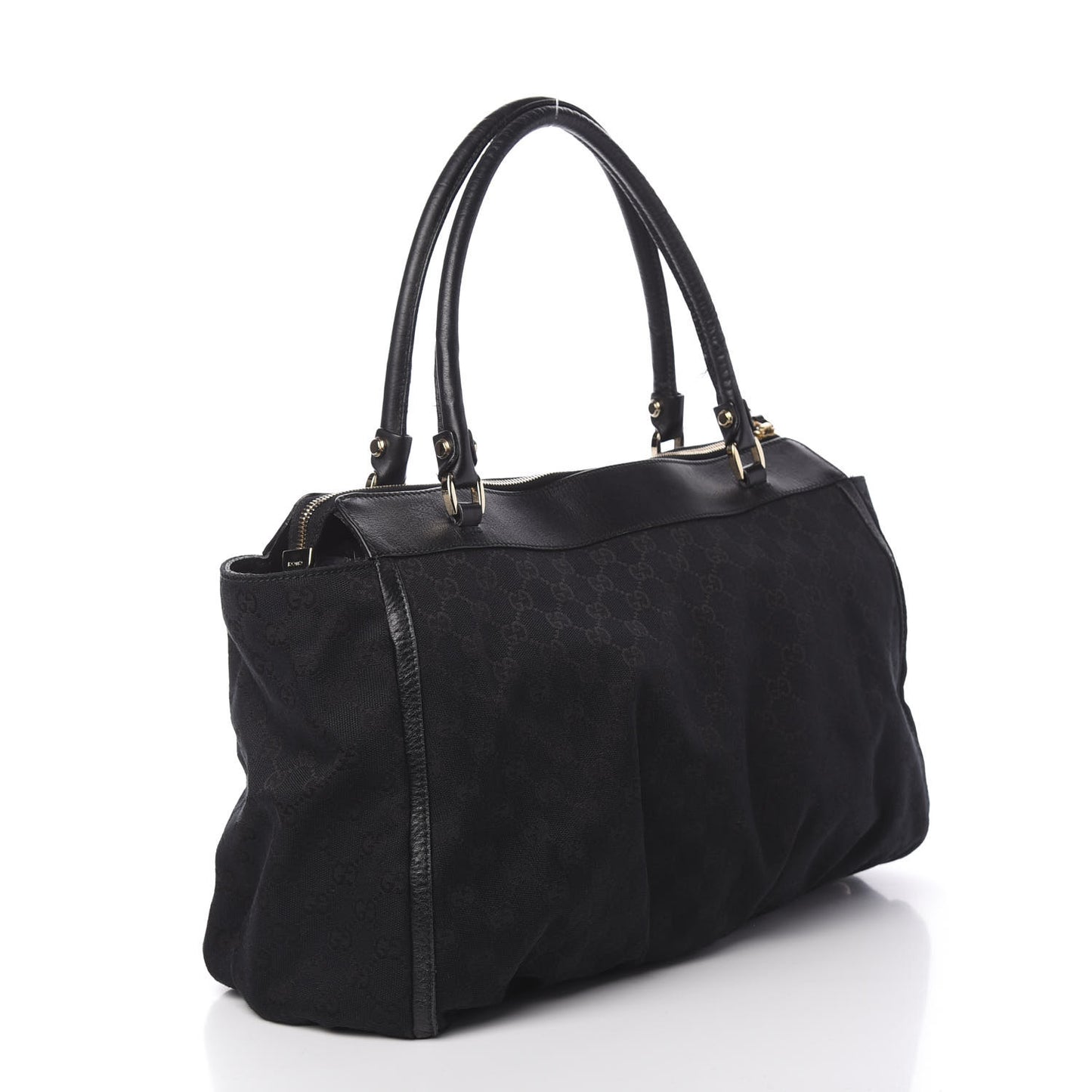 Monogram D Gold Tote Black