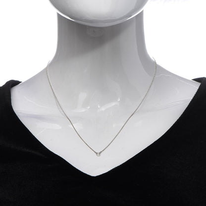 Tiffany Sterling Silver Diamond .05ct Elsa Peretti Diamonds by the Yard Pendant Necklace 2 of 6