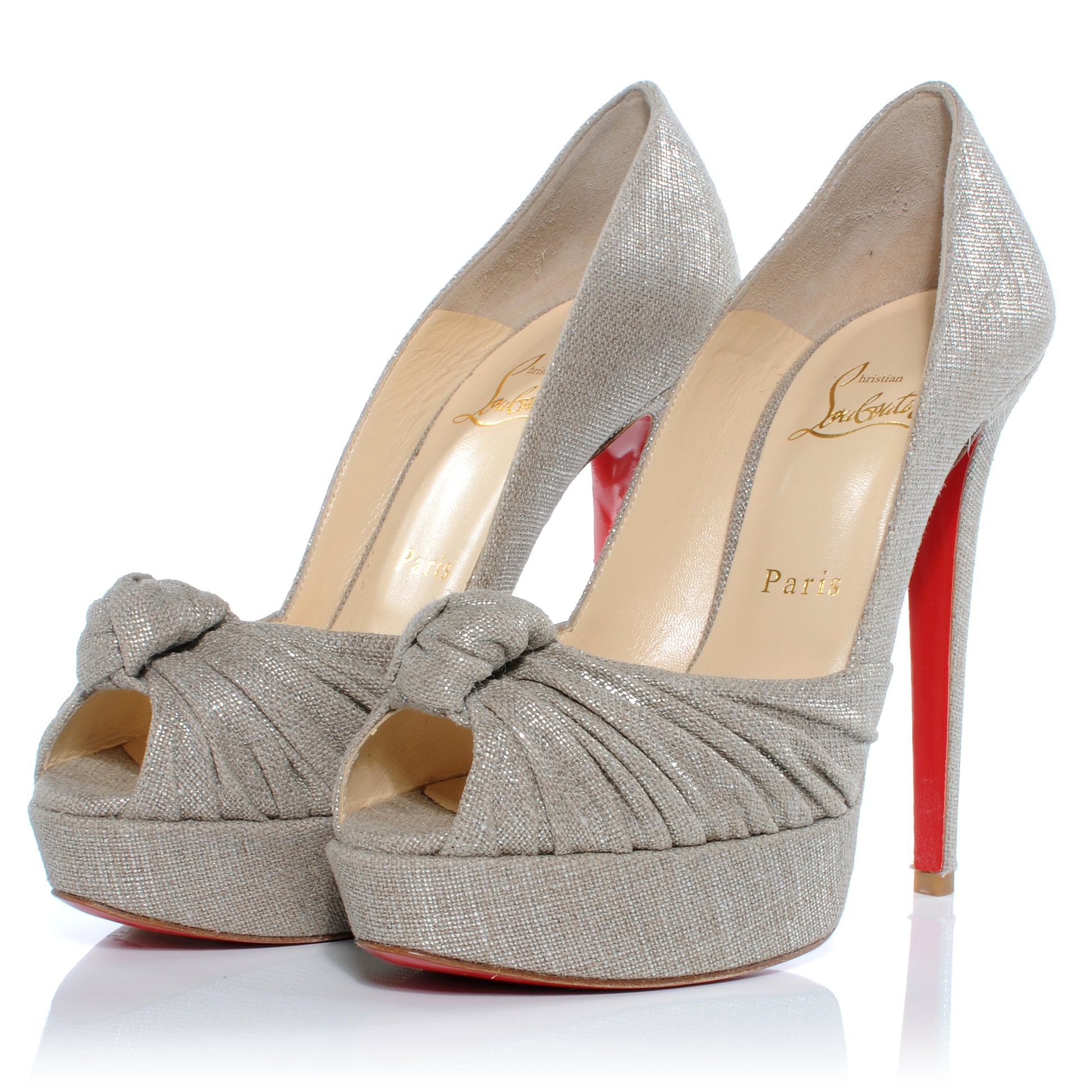 Christian Louboutin Fabric Greissimo 140 Pumps 38 2 of 6