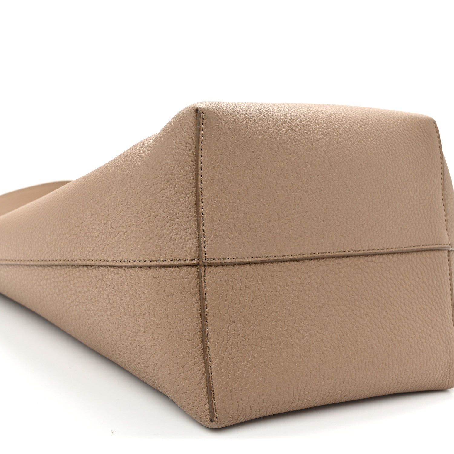 The Row Grained Calfskin Medium N/S Park Tote Dark Taupe 8 of 9