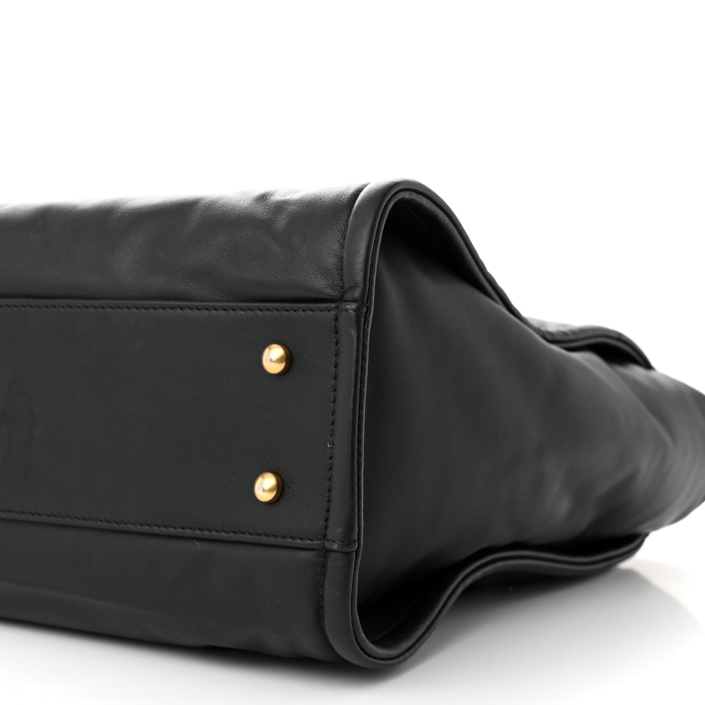 Calfskin Small Deauville Tote Black