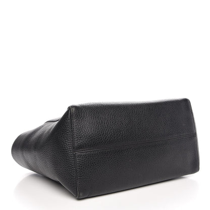 Gucci Pebbled Calfskin Small Swing Tote Black 4 of 13