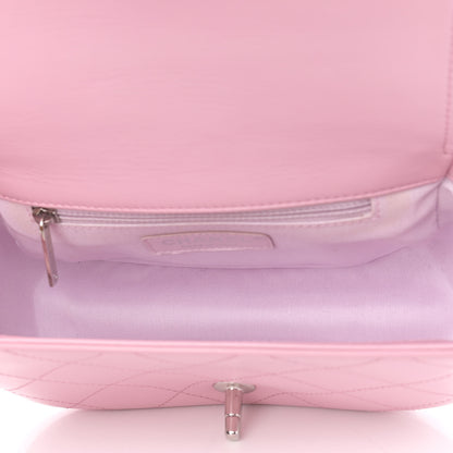Chanel Calfskin Stitched Small Ring My Bag Flap Crossbody Pink 4 of 10