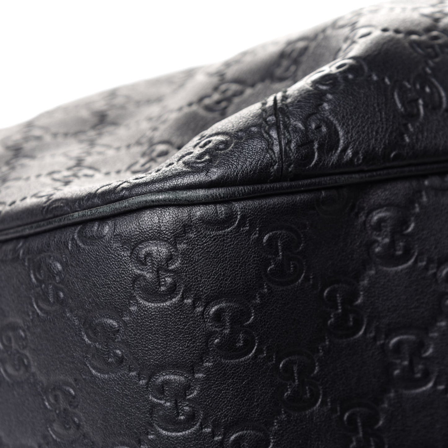 Guccissima Large New Ladies Web Hobo Black