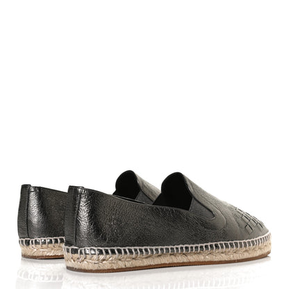 Bottega Veneta Nappa Intrecciato Gala Espadrille 39 Argento Antique 4 of 11
