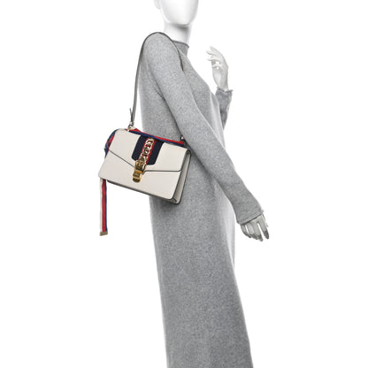 Gucci Calfskin Small Sylvie Shoulder Bag Off White 2 of 12