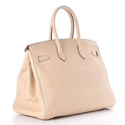 Hermes Taurillon Clemence Birkin 35 Parchemin 3 of 24