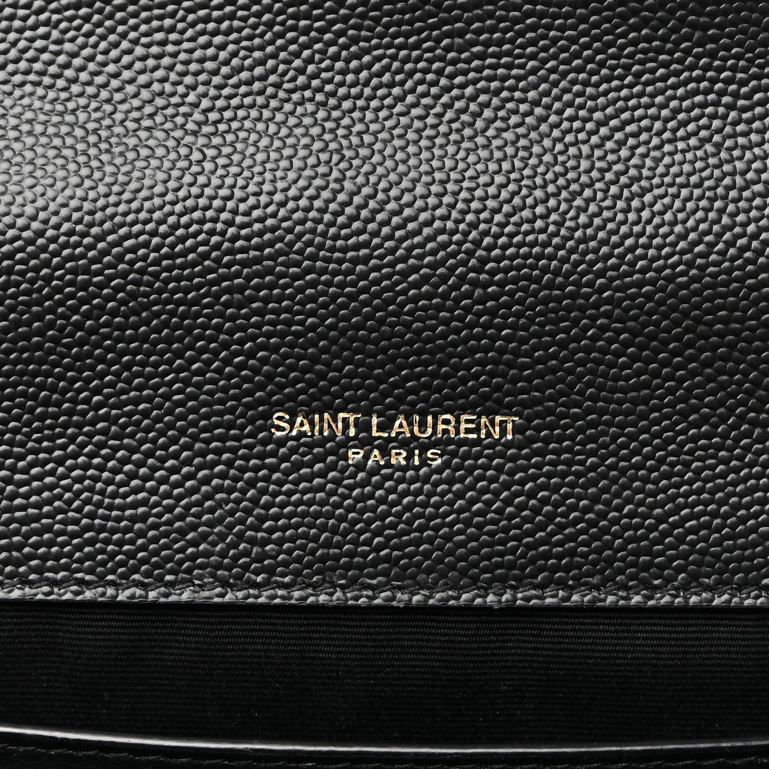 Saint Laurent Grain De Poudre Textured Mixed Matelasse Triquilt Medium Monogram Satchel Black 6 of 9