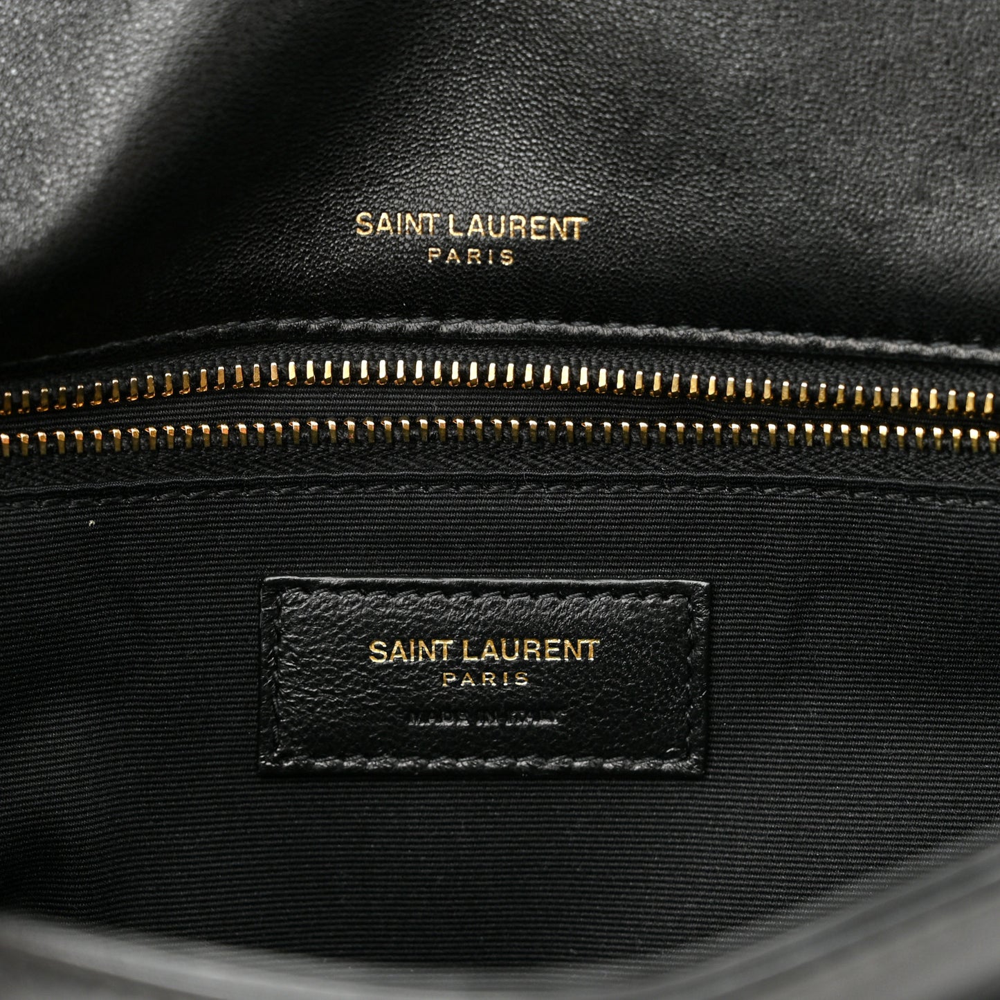 Lambskin Matelasse Monogram Medium Niki Chain Satchel Black