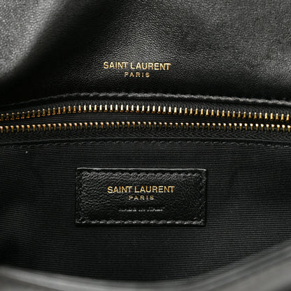 Saint Laurent Lambskin Matelasse Monogram Medium Niki Chain Satchel Black 6 of 10