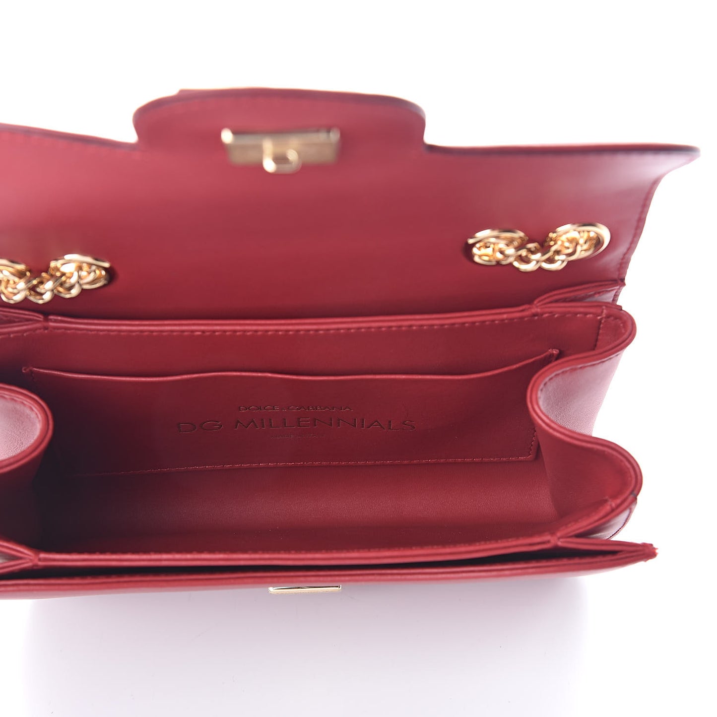Nappa DG Millennials Shoulder Bag Red