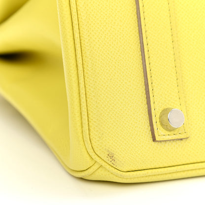 Hermes Epsom Birkin 35 Lime 17 of 19