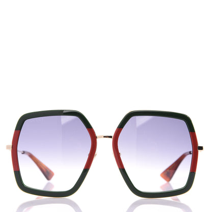 Gucci Square Frame Web GG0106S Sunglasses Tortoise 3 of 8