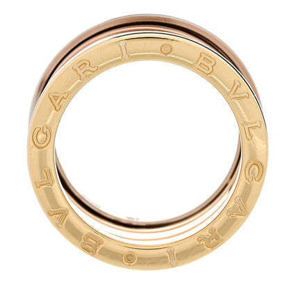Bulgari 18K Rose White Yellow Gold B.Zero1 Four-Band Ring 54 6.75 4 of 8