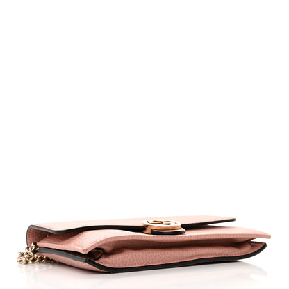 Gucci Dollar Calfskin Interlocking G Chain Wallet Soft Pink 4 of 17