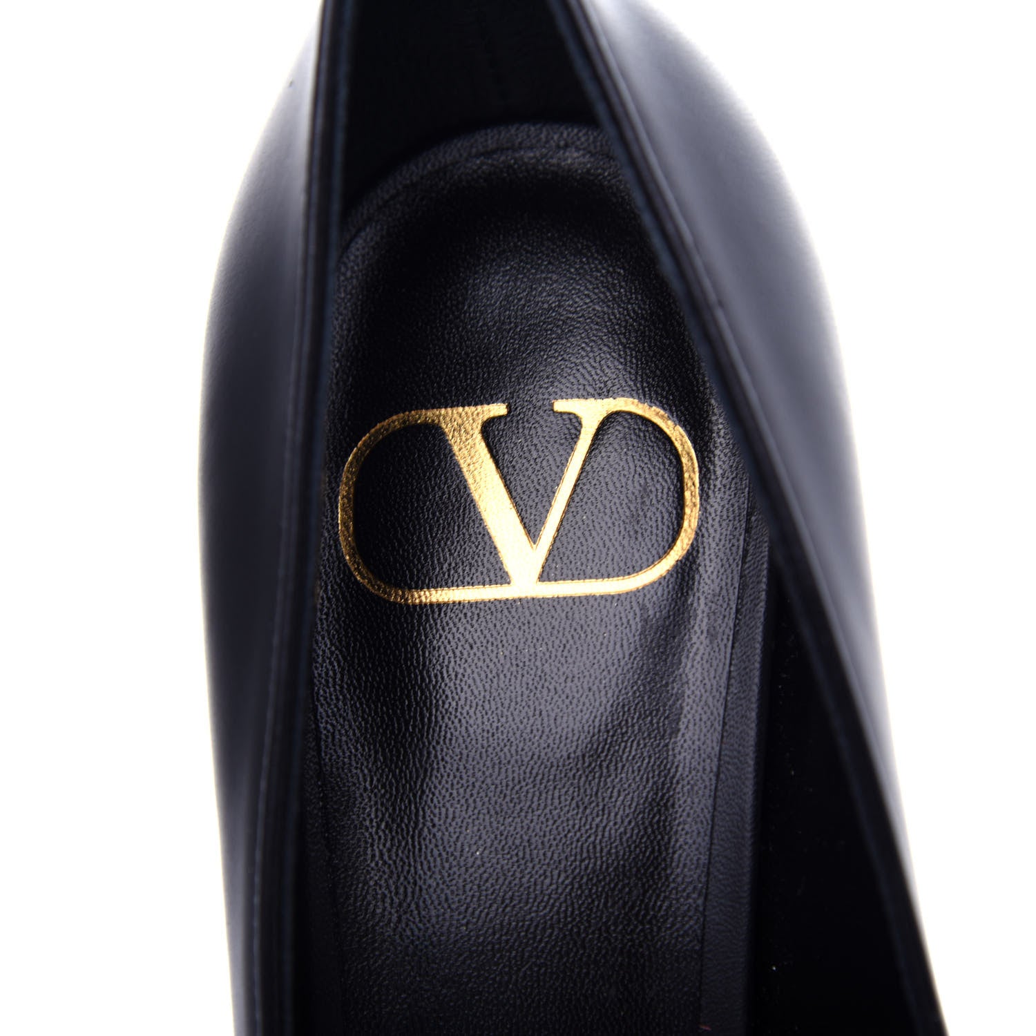 Valentino Garavani Calfskin Vlogo Signature 80mm Pumps 36.5 Black 8 of 11