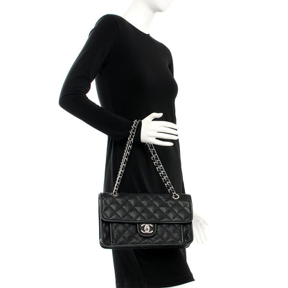 Chanel Caviar Quilted Medium French Riviera Flap Black 2 of 7
