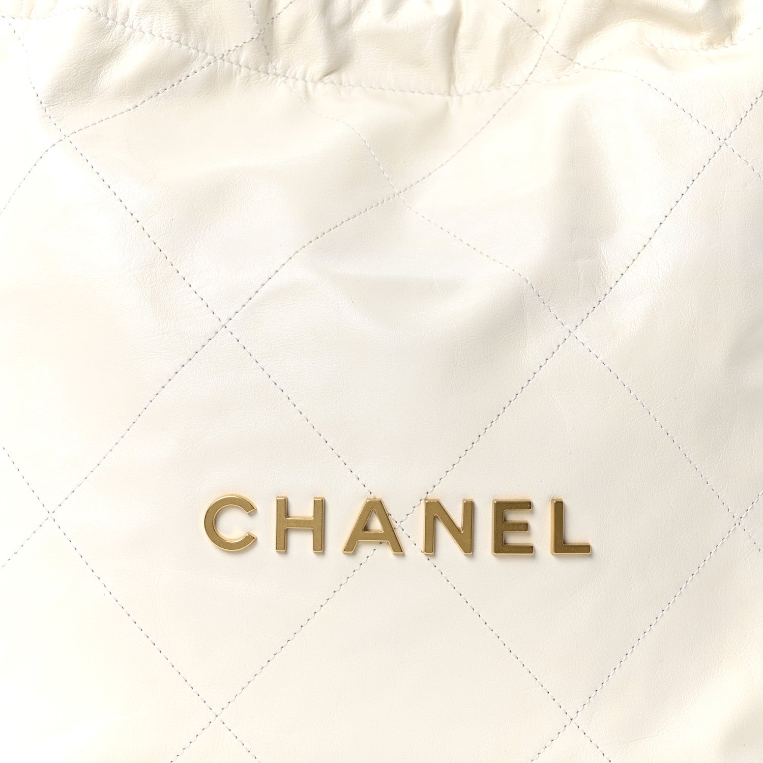 Chanel Shiny Calfskin Quilted Small Chanel 22 White 9 of 11