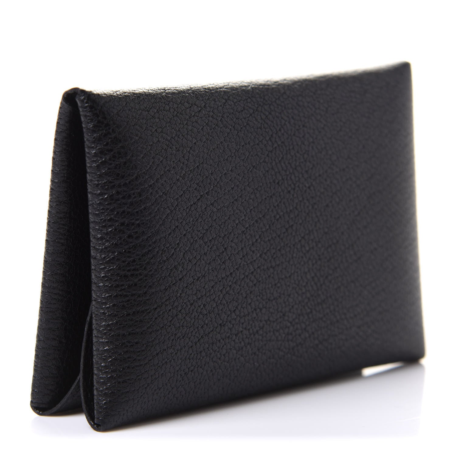 Hermes Chevre Mysore Calvi Duo Card Case Black 3 of 10