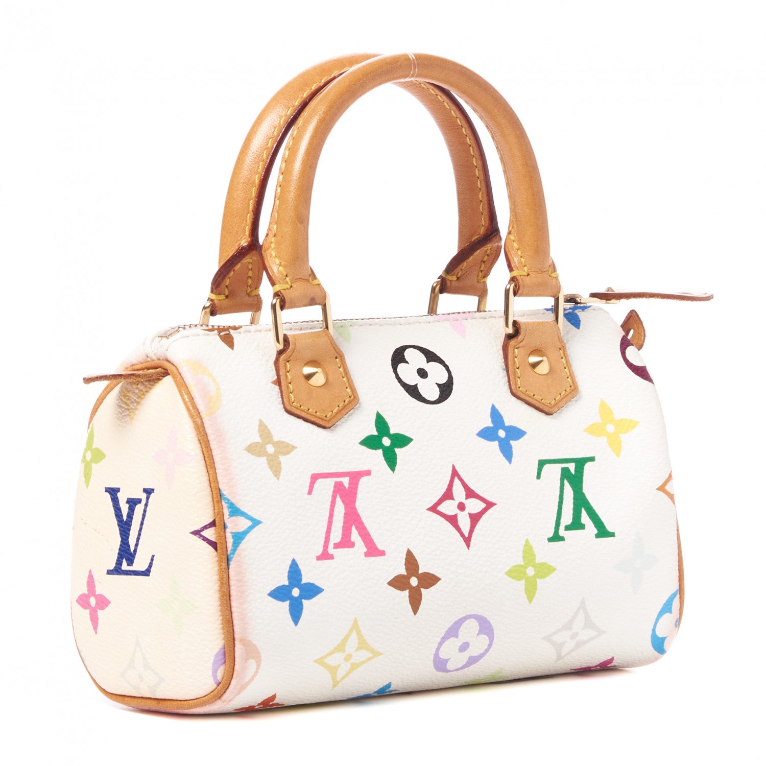 Louis Vuitton Monogram Multicolor Mini Sac HL Speedy White 2 of 7