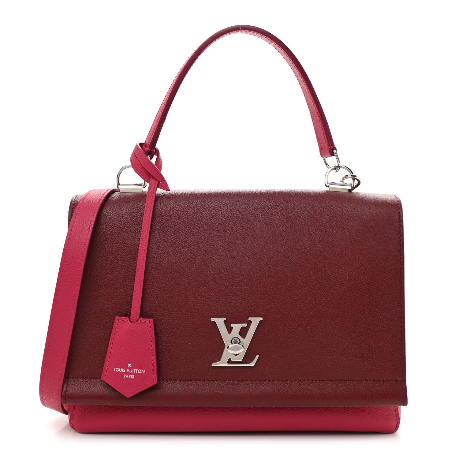 Louis Vuitton Calfskin Lock Me II Pink Red 1 of 8