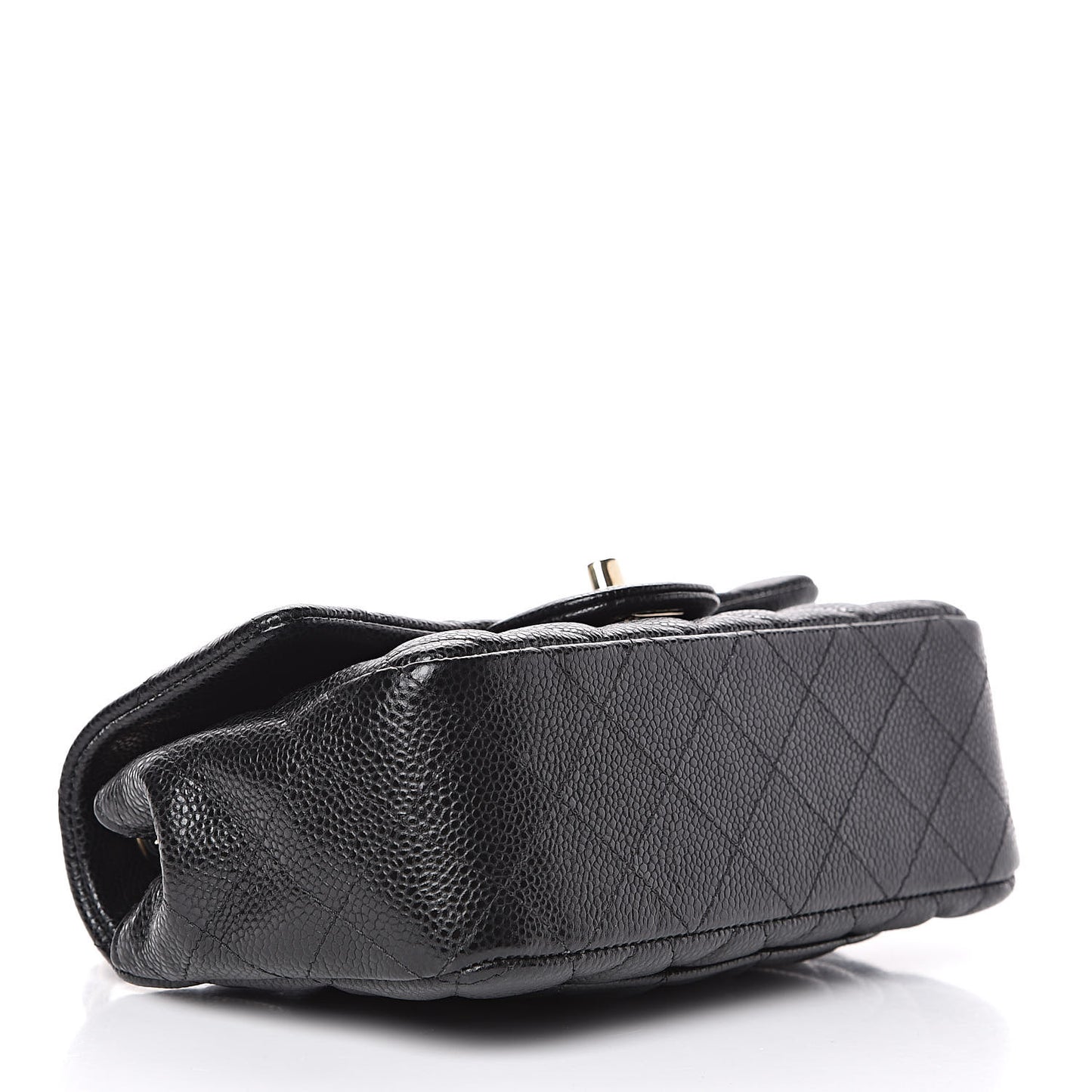 Caviar Quilted Mini Rectangular Flap Black