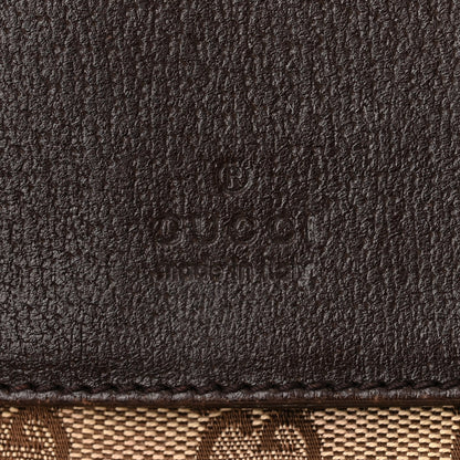 Gucci GG Monogram Web Double Pocket Belt Bag Dark Brown 6 of 10