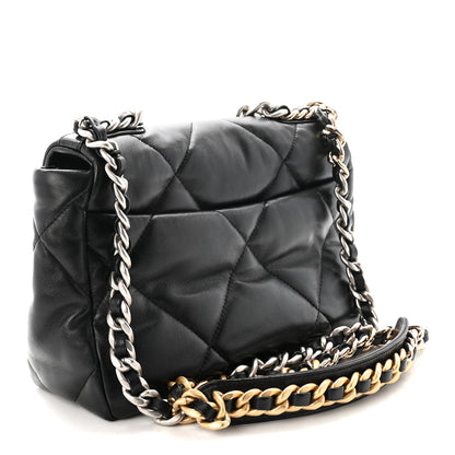 Chanel Lambskin Quilted Medium Chanel 19 Flap Black 3 of 10