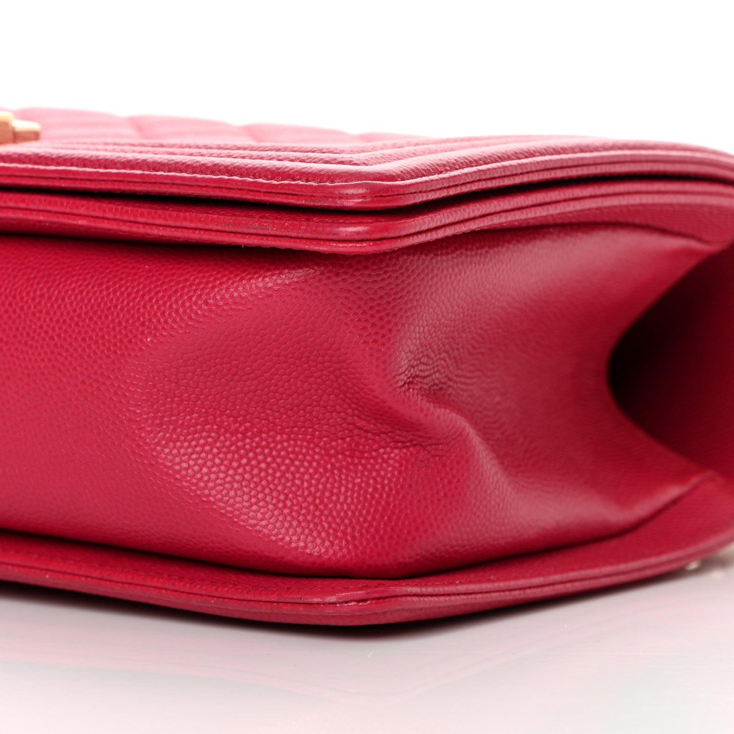 Chanel Caviar Quilted Medium Boy Flap Fuchsia 10 of 15