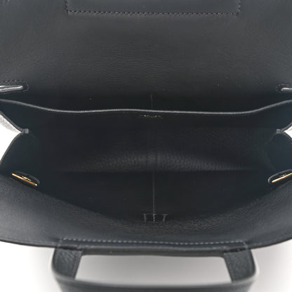 Hermes Taurillon Clemence Halzan 25 Black 5 of 10