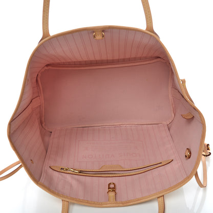 Louis Vuitton Damier Azur Neo Neverfull MM Rose Ballerine 7 of 10