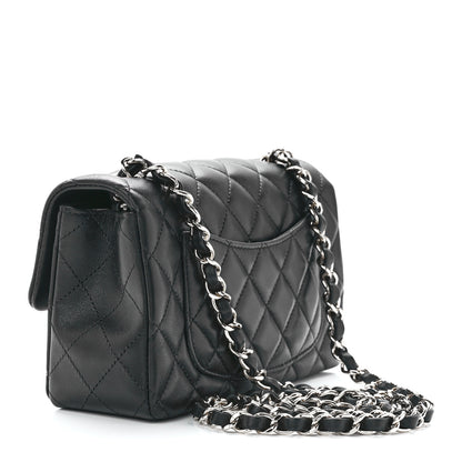 Chanel Lambskin Quilted Mini Rectangular Flap Black 3 of 13
