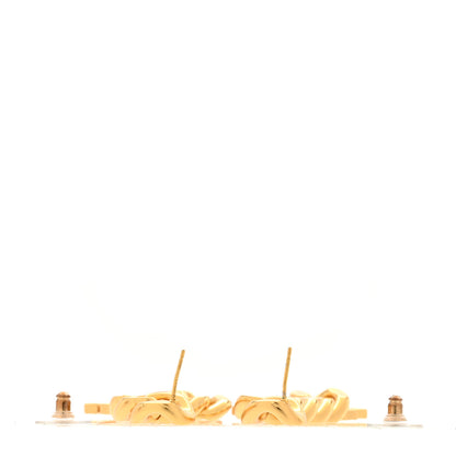 Chanel CC Drop Chain Drop Earrings Gold 3 of 6
