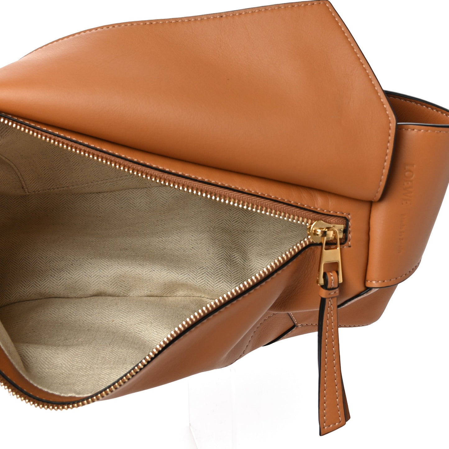 Calfskin Puzzle Hobo Tan