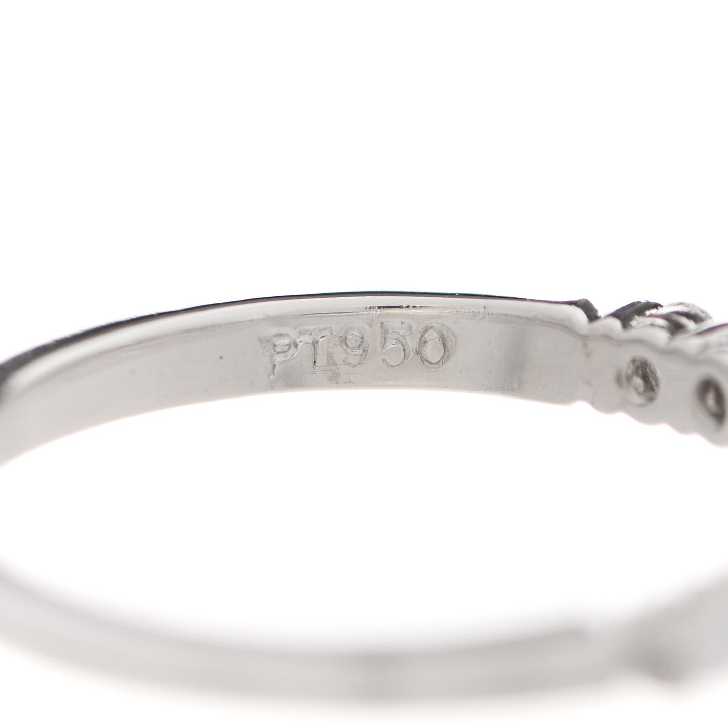 Platinum Diamond .25ctw Embrace Half Circle Band Ring 50 5.5