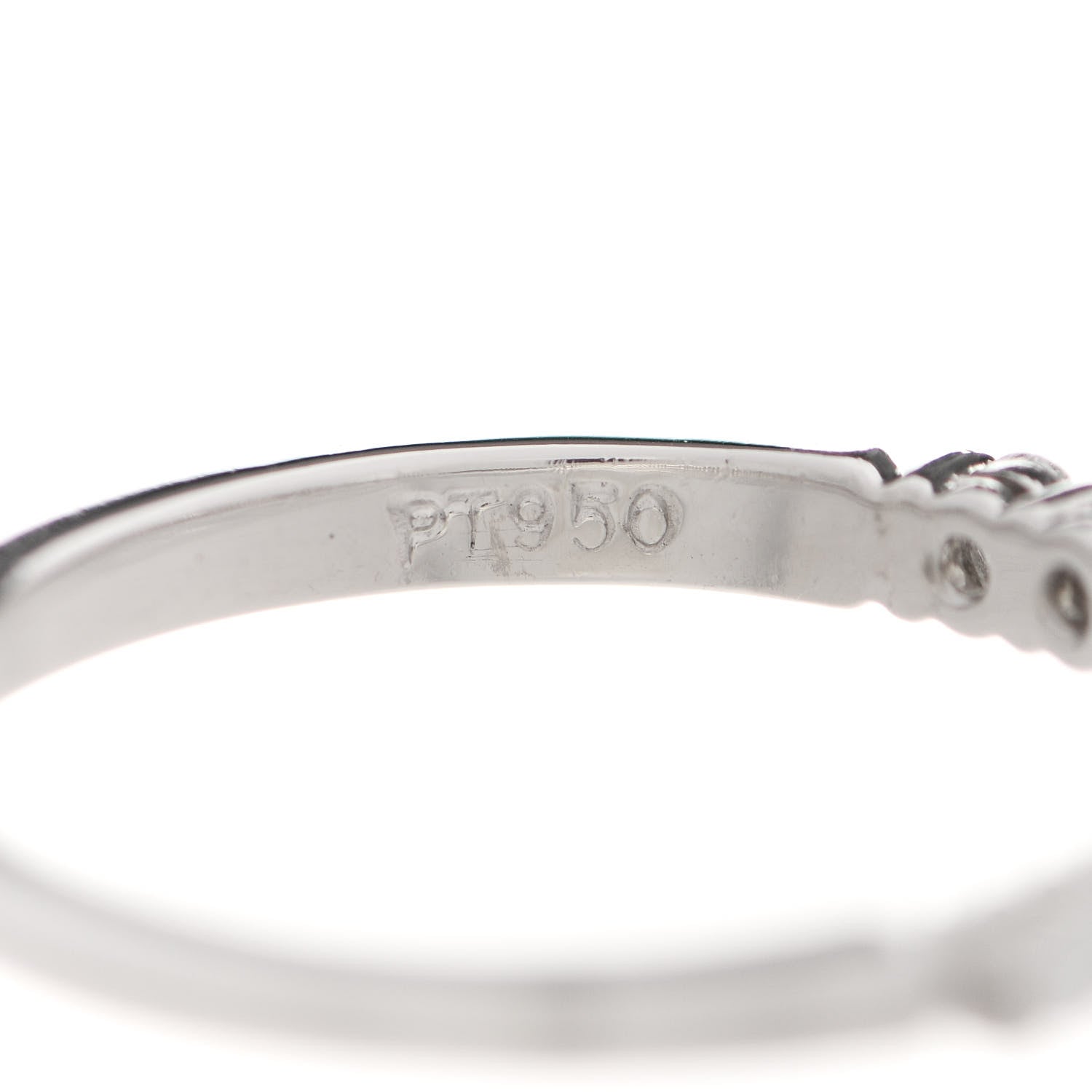 Tiffany Platinum Diamond .25ctw Embrace Half Circle Band Ring 50 5.5 5 of 6