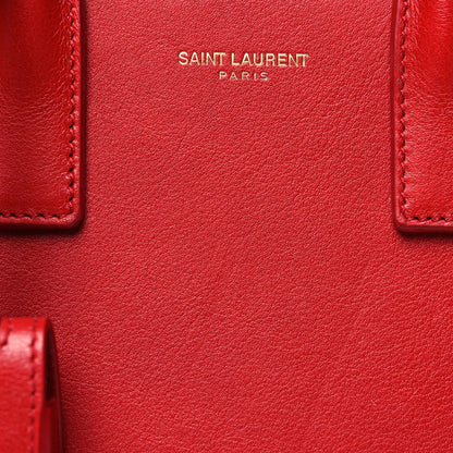 Saint Laurent Calfskin Nano Sac De Jour Lipstick Red 7 of 13
