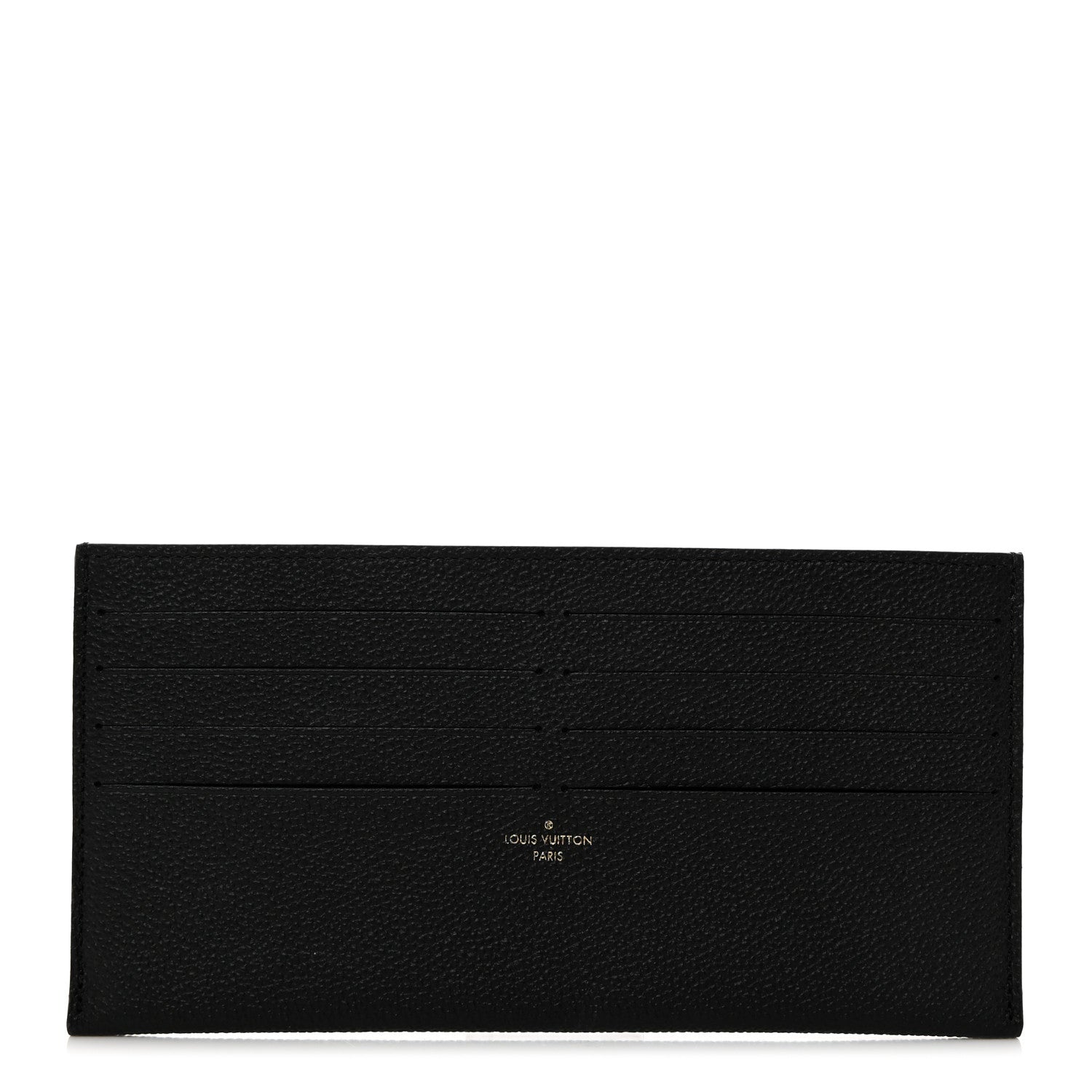 Louis Vuitton Calfskin Felicie Chain Wallet Card Holder Insert Black 1 of 6