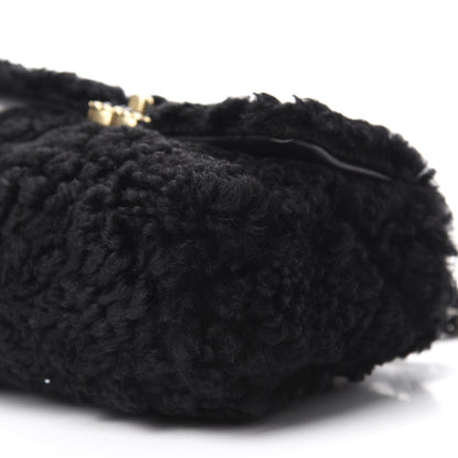 Chanel Shearling Sheepskin Medium 19 Flap Black 7 of 11